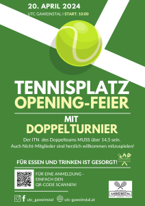 Tennisplatz Opening am 20.04.2024